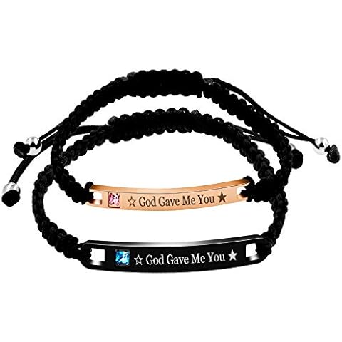 Juego de Pulseras para Parejas a Juego de Uloveido Cover