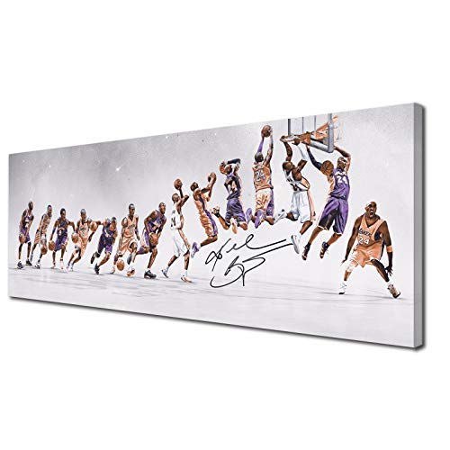 No HD lienzo impreso estrellas de baloncesto carteles, Kobe Bryant, pintura de...