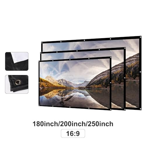 Pantalla de proyección portátil 200 pulg 16:9 miniatura 4