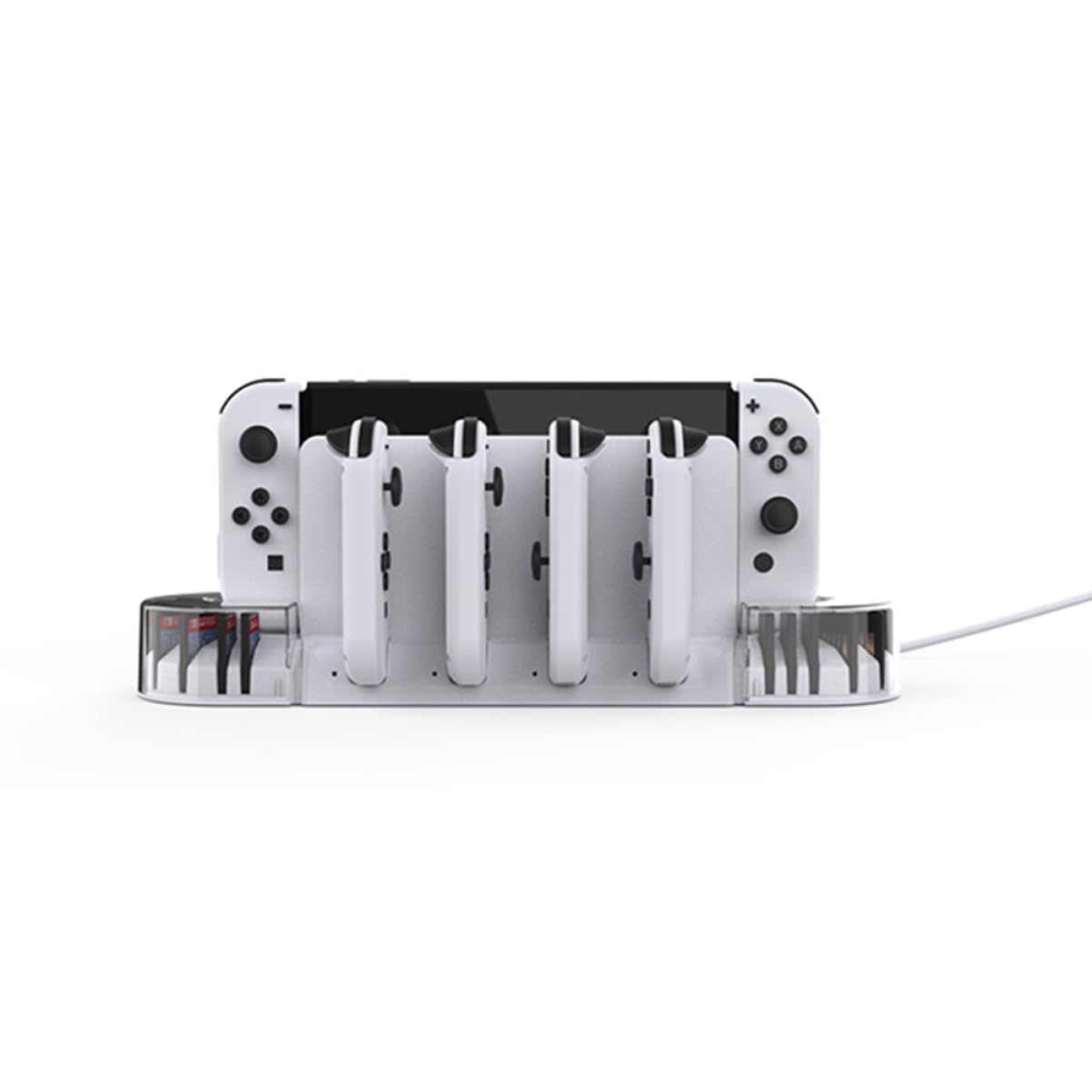 Hemobllo 1Set Base con Raffreddamento per Switch Oled Caricabatterie Controller per Schede Design Compatto e Funzionamento