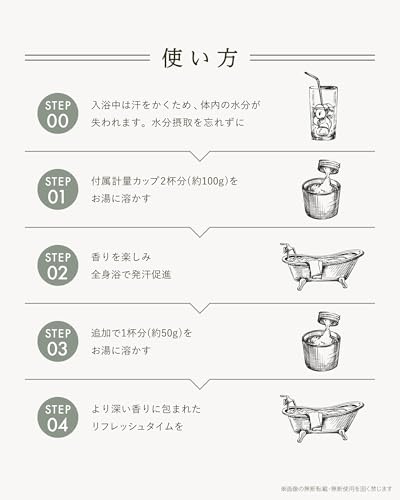 SIONA バスソルト サウナ & ソルトバス 海塩 エプソムソルト 1300g 香り付き OB-SIO-5-1 の商品画像 4