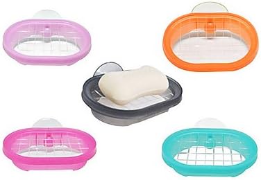 Soap Box with Suction Cup (Assorted Colors)