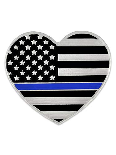 Image of PinMart's Thin Blue Line Lapel Pin