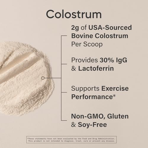 image for Sports Research® Bovine Colostrum Powder – Easy to Mix, Single Ingr