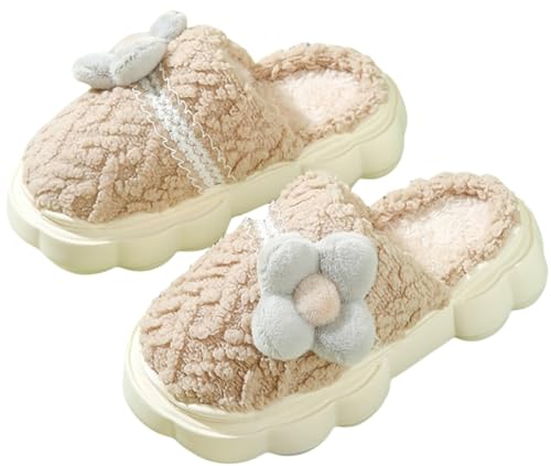 Cute women's slippers Funny flower slippers Funny plush slippers Fashion home slippers Indoor and outdoor slippers