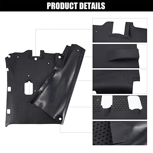 Panglong Golf Cart Floor Mat Full Coverage Factory Size Floormat Fits Ezgo Rxv 2008-Up Gas And Electric Replace Oem#601118- Black #TOP1