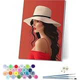 数字油絵 女性 大人用 DIY ペイントバイナンバー セクシー 手塗り 絵 デジタル油絵セット ブラシとアクリル絵具付き 数字塗り絵 大人のクラフトアクティビティ Paint by Numbers ホーム オフィス装飾 誕生日プレゼント女性 70x95cm R-1089