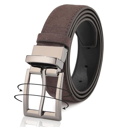 Ceinture réversible en cuir femme et homme bicolore pour robe jeans