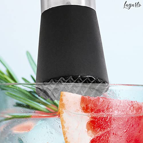 2Pcs Muddler For Cocktails Set - 8" Drink Muddler Set Long Muddler Old Fashioned Stainless Steel Muddler - Mojito Muddler Ice Crusher Bartender Tool For Bars Bartender Accessories Home Bar Tools Set #TOP7