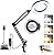10X Magnifying Glass with Light and Clamp,3 Color Modes 10 Levels Dimmable Lighted Magnifier with Stand Clamp,Flexible LED Desk Lamp for Craft Reading Painting Hobby