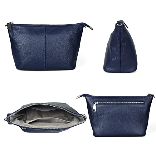 Image of befen Genuine Leather Wristlet Clutch Wallet Purses Small Crossbody Bags for Women with RFID Blocking Card Slots