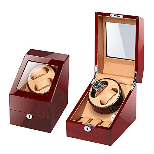 Watchwinder Fur Relojes automáticos Watchwinder Automatic Rotate 2 + 3 Estuche de Cuero para Guardar Cajas Winder Box (Color : A)