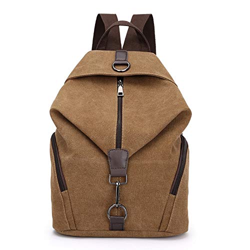 MINGZE Mochila de Lona Mujer  Bolsos Bandolera Vendimia Multifuncional Casual Antirrobo
