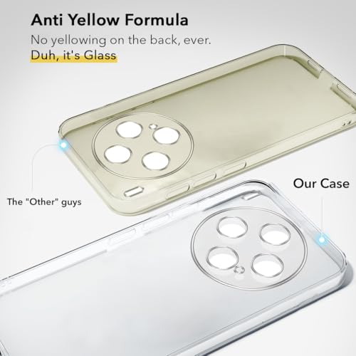 Image of Jkobi Lifetime Anti-Yellow Clear Back Cover Case for Vivo X300 5G (Sleek Hard Crystal | Shockproof and Camera Protection)