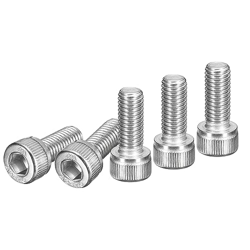 DTGN M8x20mm Socket Head Cap Screws Bolts, 25Pcs 304 Stainless Steel 18-8, Metric Machine Hex Socket Screw, Hex Drive