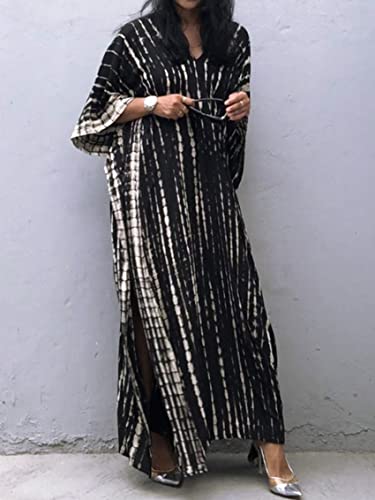Image of Kaftan Dresses for Women Plus Size Summer Beach Dress with Print and Swim Cover Ups