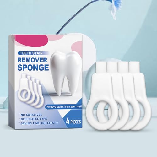 Zahnfleckenentferner, Werkzeug zum Entfernen von Zahnflecken - Effizienter Zahnradierer, Polierer, Zahnfleckenentferner - Kompaktes Zahnfleckenentferner-Werkzeug, Zahnreinigungsschwämme für Damen und – Bild 3