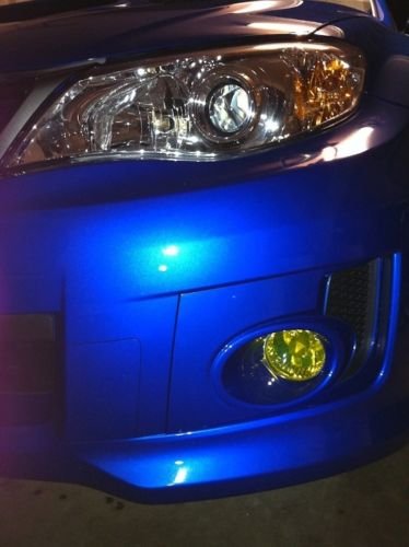 SlickMod Precut Vinyl Tint Cover for 2008-2014 Subaru Impreza WRX Foglights (Yellow)