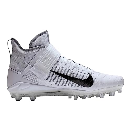 Nike Men's Alpha Menace Pro 2 D Football Cleats - Black/White,7M US2