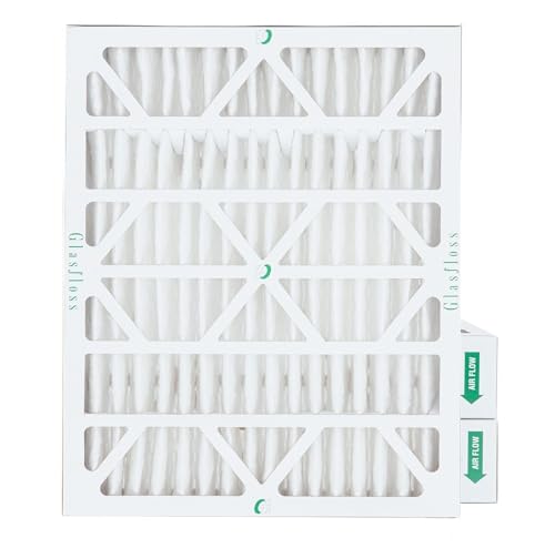 Glasfloss 20x25x4 MERV 10 AC Furnace 4 Pleated Air Filters. Box of 3