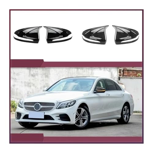 Boîtier miroir côté Benz C260L E300L cache rétroviseur noir - 3