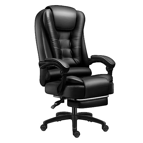 OZBME Masaje Ejecutivo cómodo Cuero Boss Business con reposapiés Moderno reclinable computadora