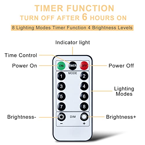 Asfsky Dragonfly String Lights With Mode Adjustment Brightness Adjustment 30 Led Dragonfly Lights Usb Power Supply Indoor Decorative Outdoor Decoration 30 Lights Warm White #TOP4