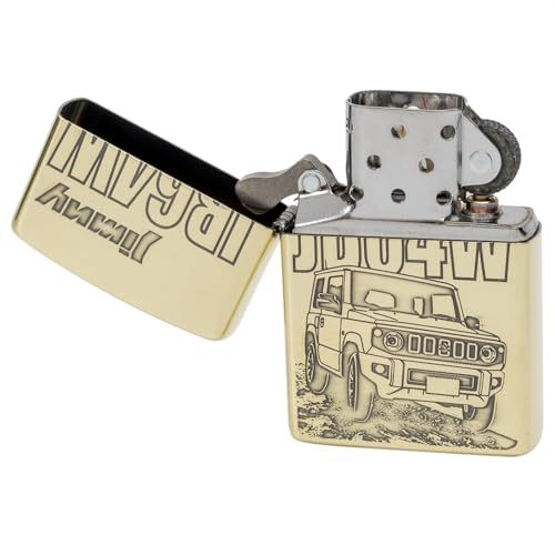 Encendedor Zippo Suzuki Jimney BS dorado de latón miniatura 2
