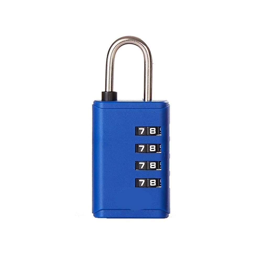Gnyvzxplq Blu Suitcase Locks, Portable 4 Digit Combination Padlock Luggage Security Multicolor(Blu)