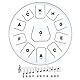 keepdrum TD8WH Zungentrommel Tongue Drum 20cm 11 Töne Weiss