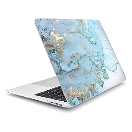 Capa para MacBook Air de 13 polegadas, capa rígida Arike Snap On fina com capa para teclado e suport