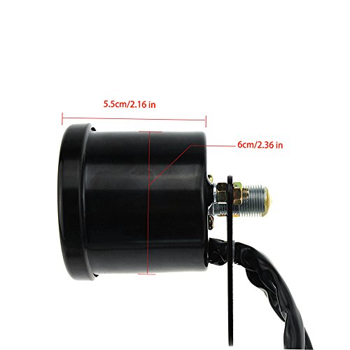 Sangmei Medidor universal de tacômetro e velocímetro de motocicleta 12V com retroiluminação LED CV#