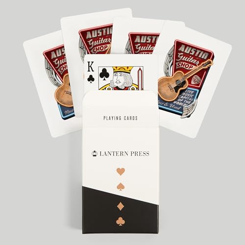 Baraja de naipes poker estilo vintage Austin Texas miniatura 6