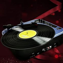 Platine Vinyle, Platine Vinyle pour Disques Vinyle Tourne-Disque avec Haut-parleurs Design Rétro Valise Portable Bleu… - Les Beatles, Paul McCartney, John Lennon, RIngo Starr, George Harrison Platine Vinyle, Platine Vinyle pour Disques Vinyle Tourne-Disque avec Haut-parleurs Design Rétro Valise Portable Bleu… – Image 4