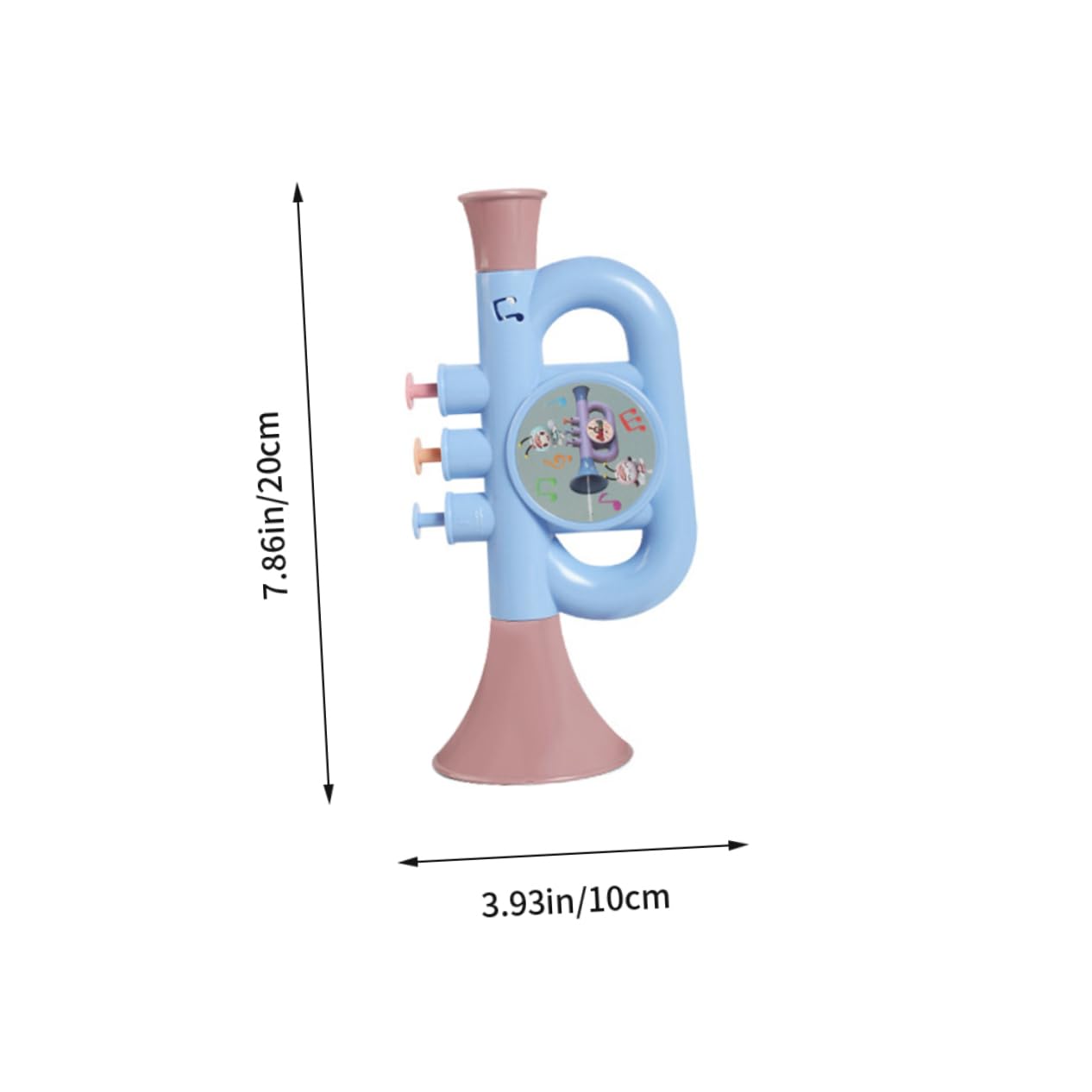 Kisangel Educational Boys and Girls Trumpet Toys Set 3 Pcs Plastic Horn Toys Sound Water Spraying Lightweight Portable Made of Abs Fun Learning for Boys Girls