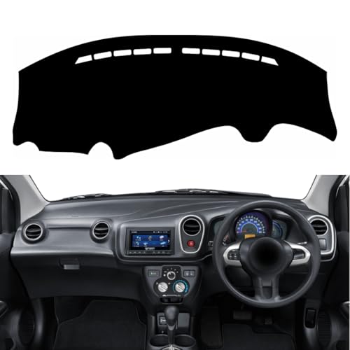 Image of Car Dashboard Cover Compatible with Honda Amaze 2013-2016, Amaze Accessories, car Dashboard mat, Anti-Slip Dashboard Cover, Dash Board Cover (Black)