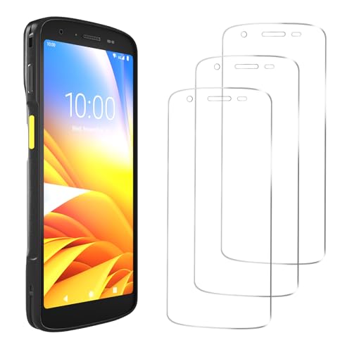 tc22 screen protector for zebra tc22 tc27 barcode scanner handheld mobile computer rugged 9h tempered glass protective film replace sg-tc2l-scrnpt1-01 3pcs
