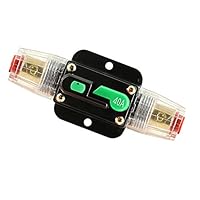 Disjoncteur Voiture 12-48V DC Avec Réinitialisation Manuelle - 20A à 100A, Pour Audio, Bateau, Solaire