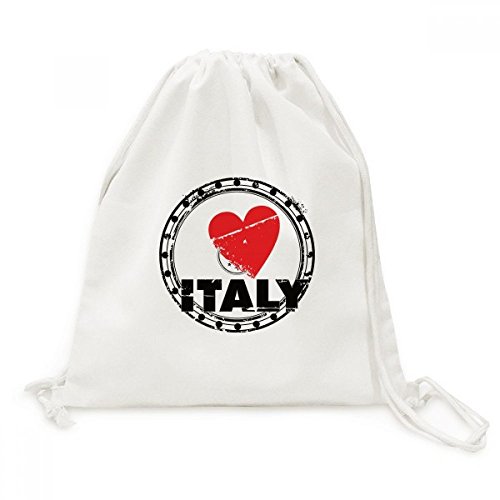 Sac à dos motif Italie en toile idéal pour vos balades estivales et la plage