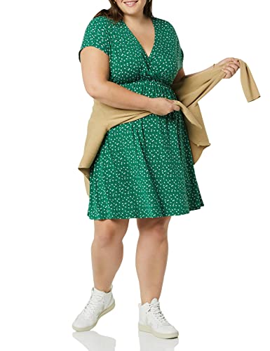 Image of Amazon Essentials Women's Surplice V Neck Swing Dress (Available in Plus Size)