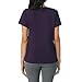 Nautica Womens Sleep Shirt - Lightweight, Breathable Pajama Top - Cotton Knit Jersey V-Neck Sleepwear and Loungewear - Eggplant - Large
