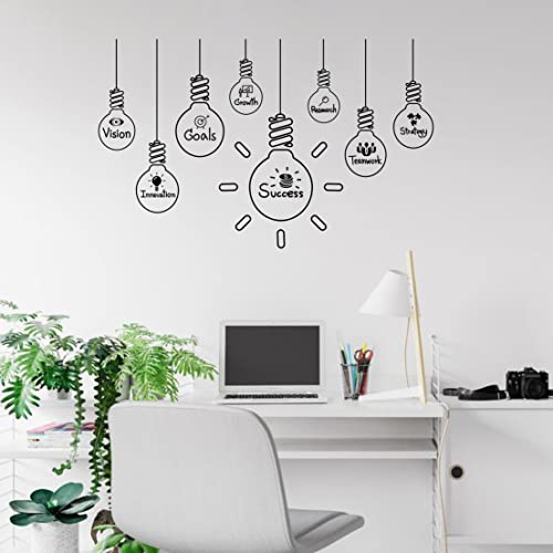 Success Team Work Wall Decal Office Wall Vinyl Sticker Office Wall Art Large Office Wall Sticker Motivational Quote Teamwork Wall Sticker A1 (Large Black) #TOP2