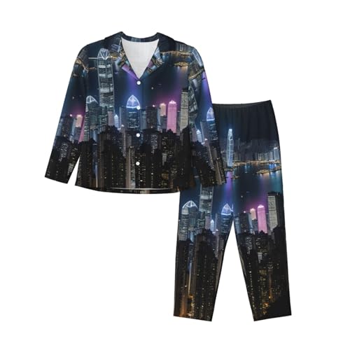 Ensemble de pyjama à manches longues femme idéal pour des soirées cocooning confortables chez soi
