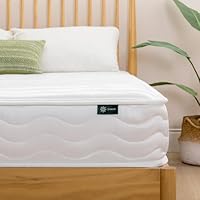 Zinus 3ft mattress single with Bonnell Spring - (90 x 190 cm) - 8'' Height - Comfort Foam - Medium Firm - Breathable and Durable - Designed to UK Standards