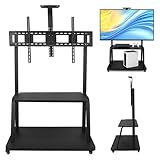 Commercial Grade Mobile AV Cart | Heavy-Duty Rolling Stand for 50-120