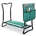 SUPER DEAL Newest Folding Garden Kneeler and Seat with Free Tool Pouches - EVA Foam Pad Protects Your Knees - Sturdy and Lightweight