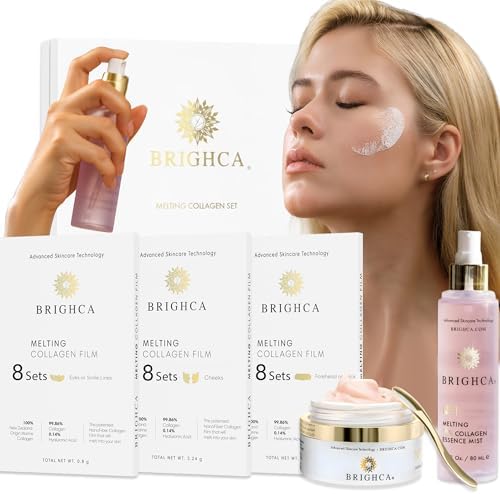 Collagen Melting Mask Set - Anti-Aging Routine with Melting Mask(24 Treatment Pouches), Mist & Cream | Firming, Wrinkle Repair, Deep Hydration - All Skin Types (SET)