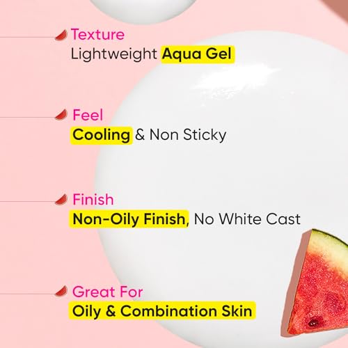 Dot & Key Watermelon Hyaluronic Cooling Sunscreen SPF 50 PA+++| for Oily, Normal & Combination Skin | UV + Blue Light Protection | Lightweight | No... - Image 3