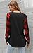 Aifer Womens Long Sleeve Shirts Buffalo Plaid Crewneck Sweatshirt Casual Loose Fit Tunic Tops Trendy Fashion Fall Shirts Clothes