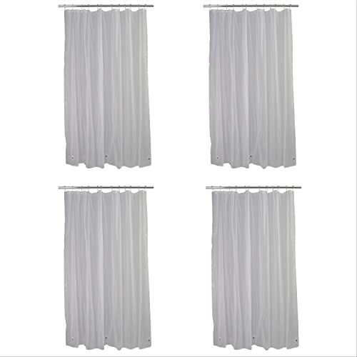 Bath Bliss 4 Pack Heavy Weight Shower Liner | Dimensions: 70